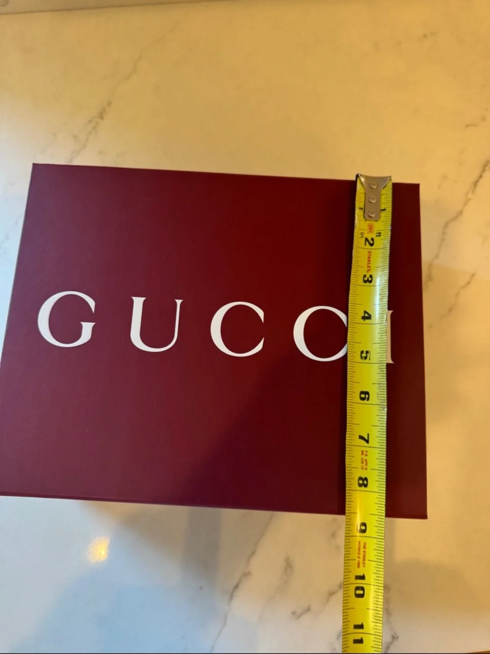 Gucci Burgundy Logo Gift Box 10.5x8.5x5